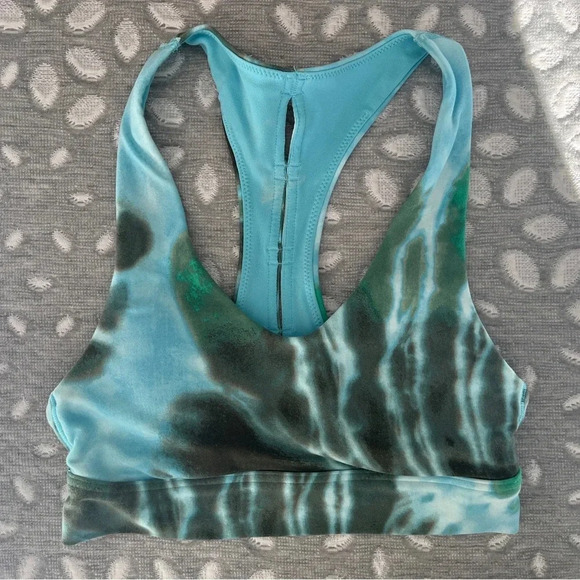 AE aerie OFFLINE Real Me Tie Dye Keyhole Sports Bra Size XS - Picture 11 of 13